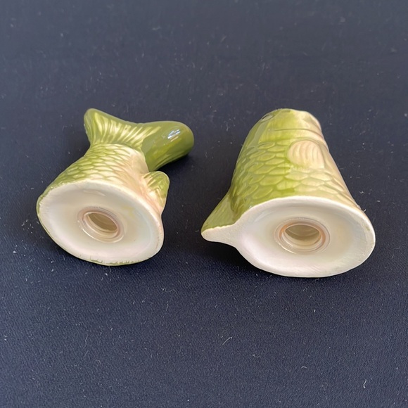 Vintage Bass Fish Salt & Pepper Shakers and Fishing Coffee Mug - Picture 8 of 15